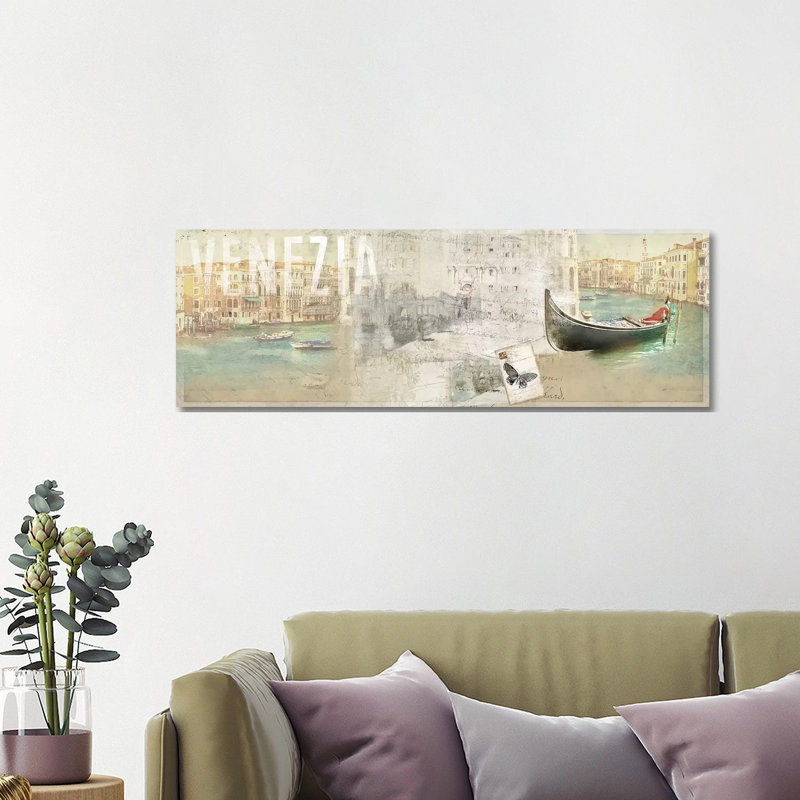 Venezia - Wrapped Canvas Panoramic Painting, 121.92 cm H x 40.64 cm W x 3.175 cm D