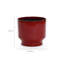 Pot à fleurs rond rouge en céramique-1193320584