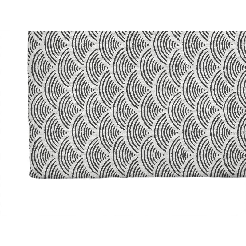 Paillasson Rolling Waves, L 36 po x L 60 po, Ivoire ivoire