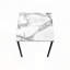 Ensemble de tables basses 3 pièces avec stratifié aspect marbre blanc et structure en métal noir-1626720255-1626720193