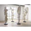 Cast Dancing Sculpture, Pirouette, Faux Bleached