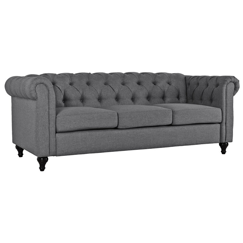 Mehar Upholstered 87.5'' Sofa, Gray