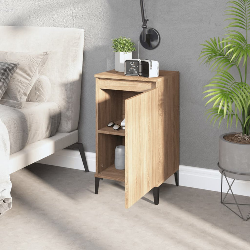 40cm W Bedside Table, Tan