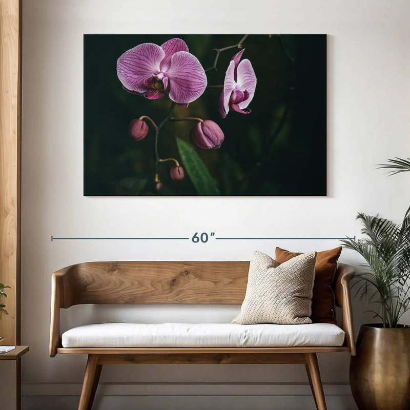 Fleurs d'orchidées Harnek, H 32 po x l 48 po
