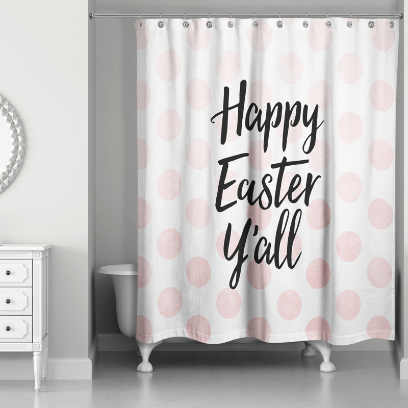 Satterfield Happy Easter Y'all Single Shower Curtain
