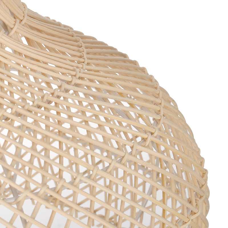 Luminaires de cuisine 1 lumière Rattan, H 17,71 po x l 23,62 po x P 23,62 po