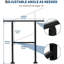 Rails réglables pour l'extérieur pour les marches, ensemble de rampes d'escalier en métal noir à 1 ou 5 marches pour porche et terrasse-121783928