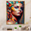 Portrait de femme cubique III - Impression sur toile