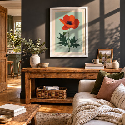 Red Poppy Botanical - Print