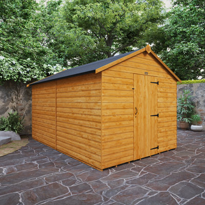 Tiger 8 ft. W x 12 ft. D Shiplap Apex Wooden Shed