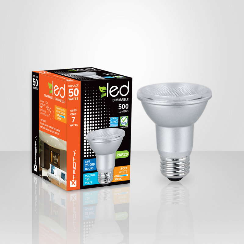 Ampoule à lumière del à luminosité e26, 1, 3000 K