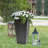 Tierra Verde 14" x 28" Sonata Rectangle Planter In Slate, Made from Rubber materials