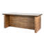 Table de comptoir Amry, plateau rectangulaire de 90 pouces, bois de pin brun naturel