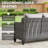 Gray Wicker Outdoor Couch, 3-Seat Patio Sofa With Deep Seating And  Cushions For Porch Deck Balcony-1102439879