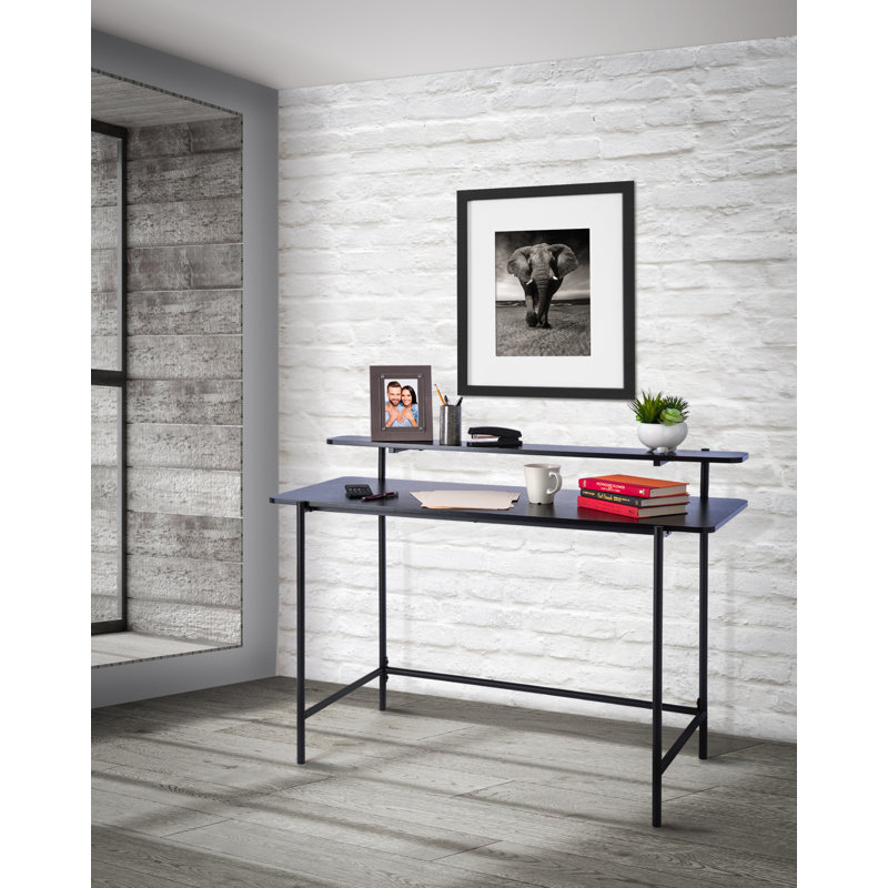 Bureau Tooleville, Brun foncé / noir