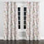 Rideaux à motif floral - 1 panneau de rideaux à œillets rose-644261710-644261708