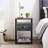 Audrinah 15.7'' W Metal Nightstand-556422166