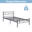Lit plateforme en bois massif avec tête de lit Loronda Mid Century-279800825-274824083