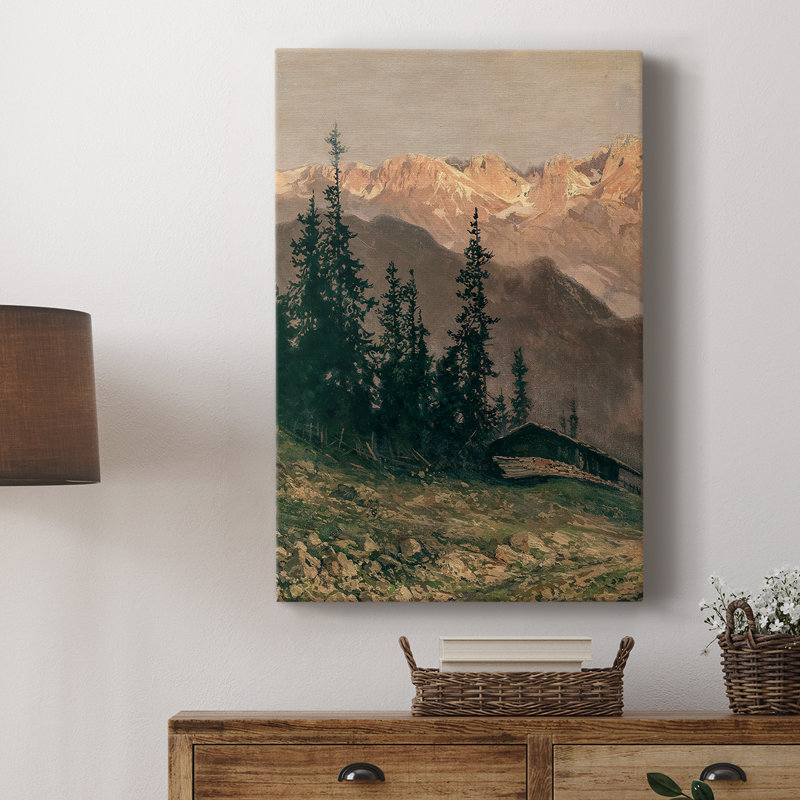 Paysage rétro CCXIV - galerie Cavas, H 12 po x l 8 po