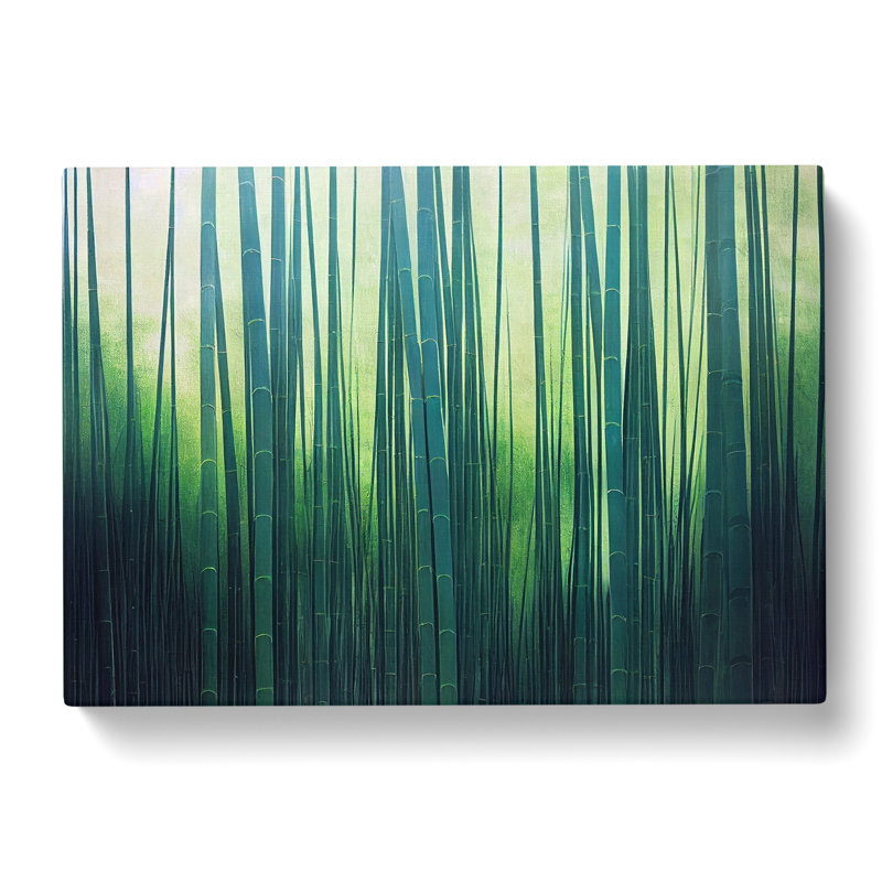 Attractive Bamboo Forest - Wrapped Canvas Print, 35cm H x 50cm W x 3cm D
