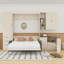 Grand lit escamotable avec canapé, éclairage DEL et ports USB-1563871066