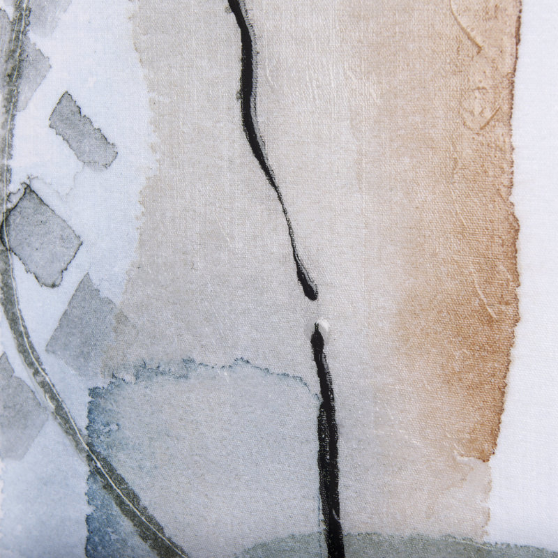 Toile texturée embellie à la main, H 72 po x l 40 po x P 1,5 po