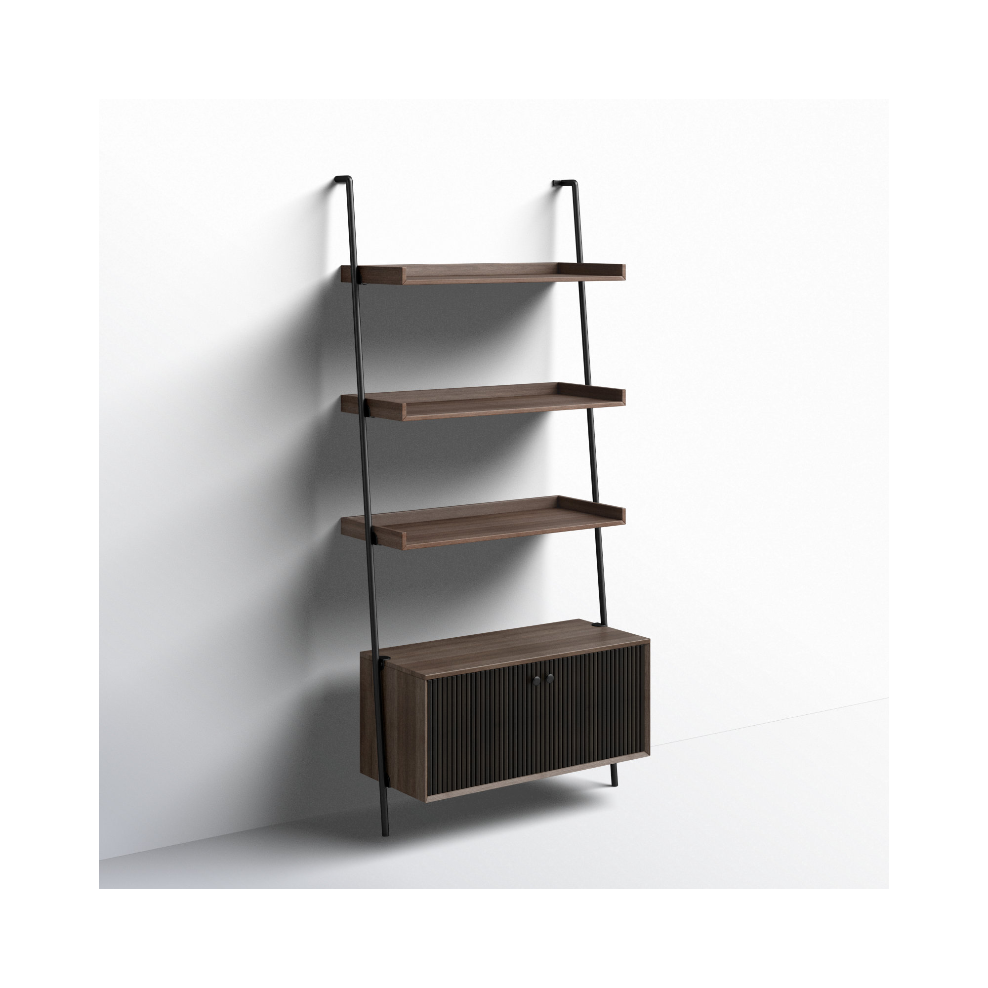 Enya Narrow Ladder Bookcase