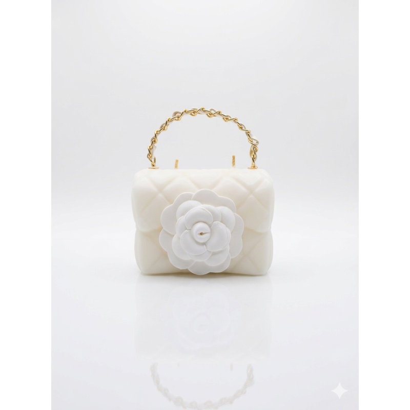Petite bougie sculptée Camelia