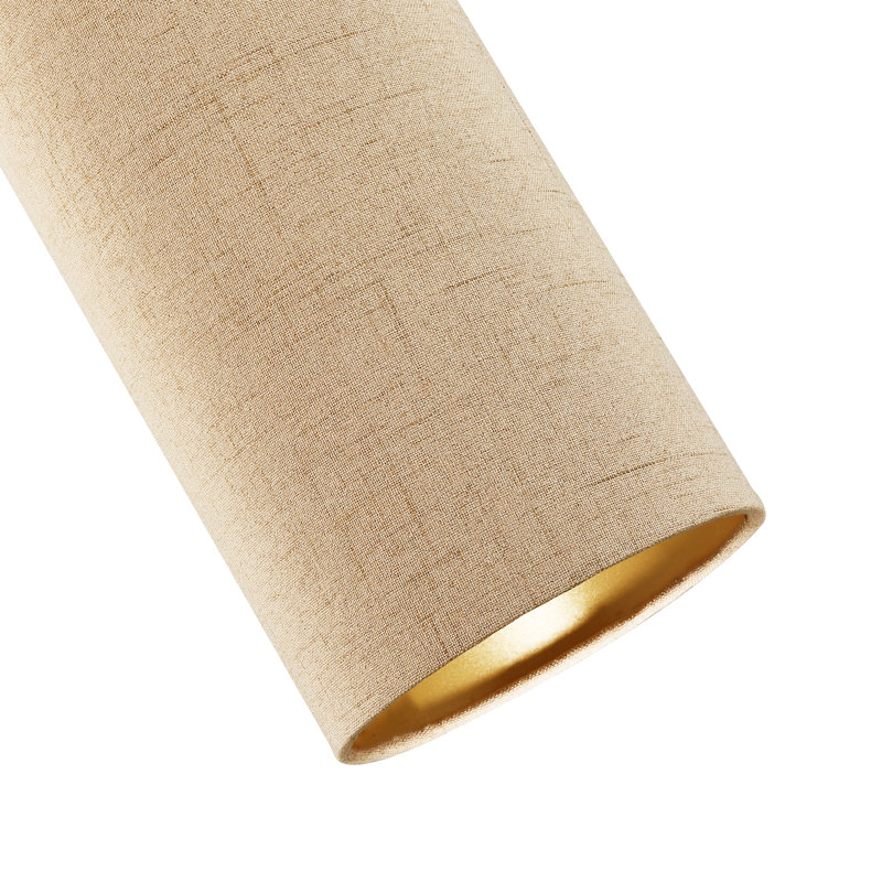 25cm H Linen Rectangle Lamp Shade ( Screw On ), Taupe
