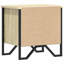 Alliyah 40cm W Metal Bedside Table-758425476