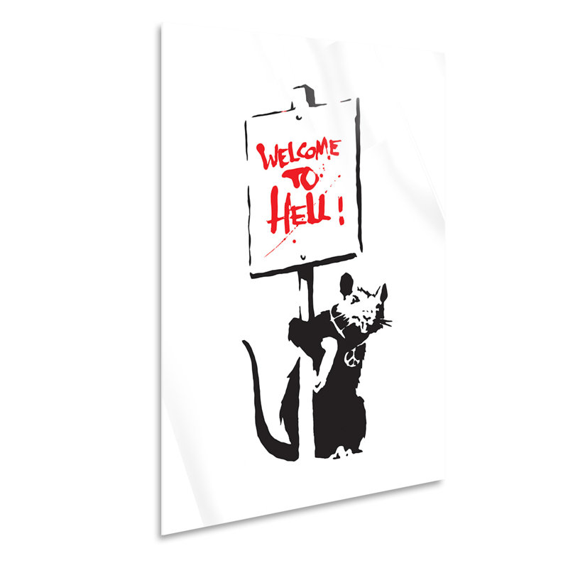 Welcome to Hell 1 Piece Wall Art, 95cm H x 65cm W