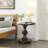 Caesar Traditional Round Pedestal End Table-1169714705