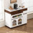 Kitchen Island with Extendable Dining Table Drawers and Cabinet For Kitchen-1724069079