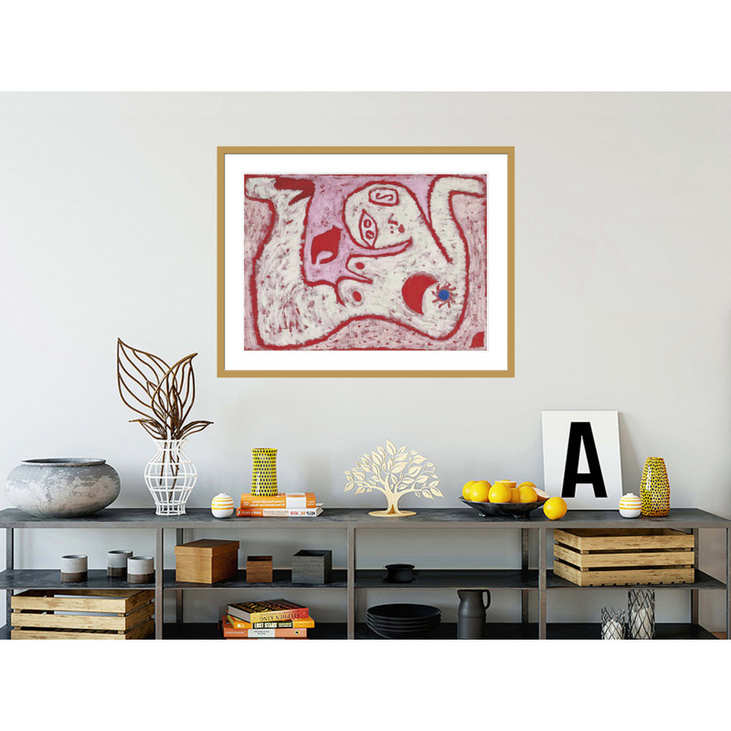 «A Woman For Gods» par Paul Klee, impression giclée sur cadre, H 32,22 po x l 41,5 po
