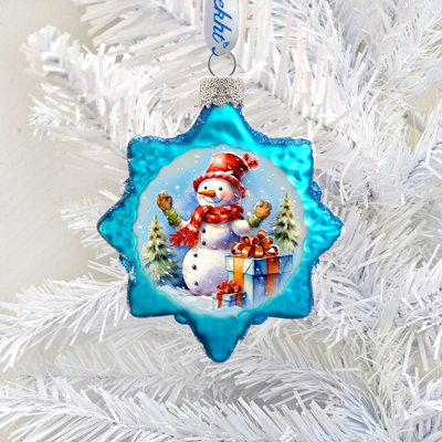 4'' Glass Hanging Figurine Ornament