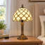 Lampe de table en verre coloré de style Tiffany 13,4 po (ampoule incluse)