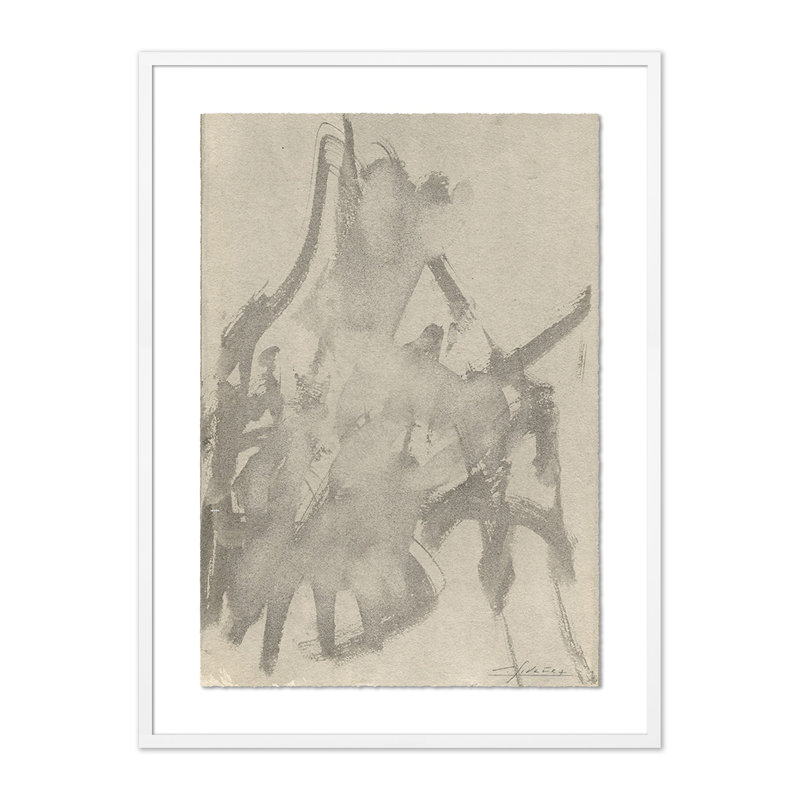 No. 4 Print by Valeria Sidanez Wade Logan®, 40" H x 30" W, White Maple Framed