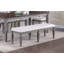 Beautiful Kitchen Contemporary 8Pc Dining Set Dining Table W Leaf 6X Side Chairs Bench Ladder Back Design