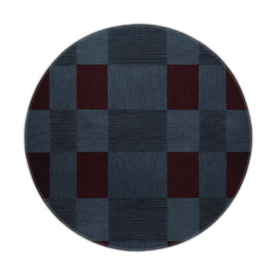 Tapis d'intérieur et d'extérieur à carreaux gris