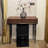 39.37" Brown Rectangular Solid Wood Console Table