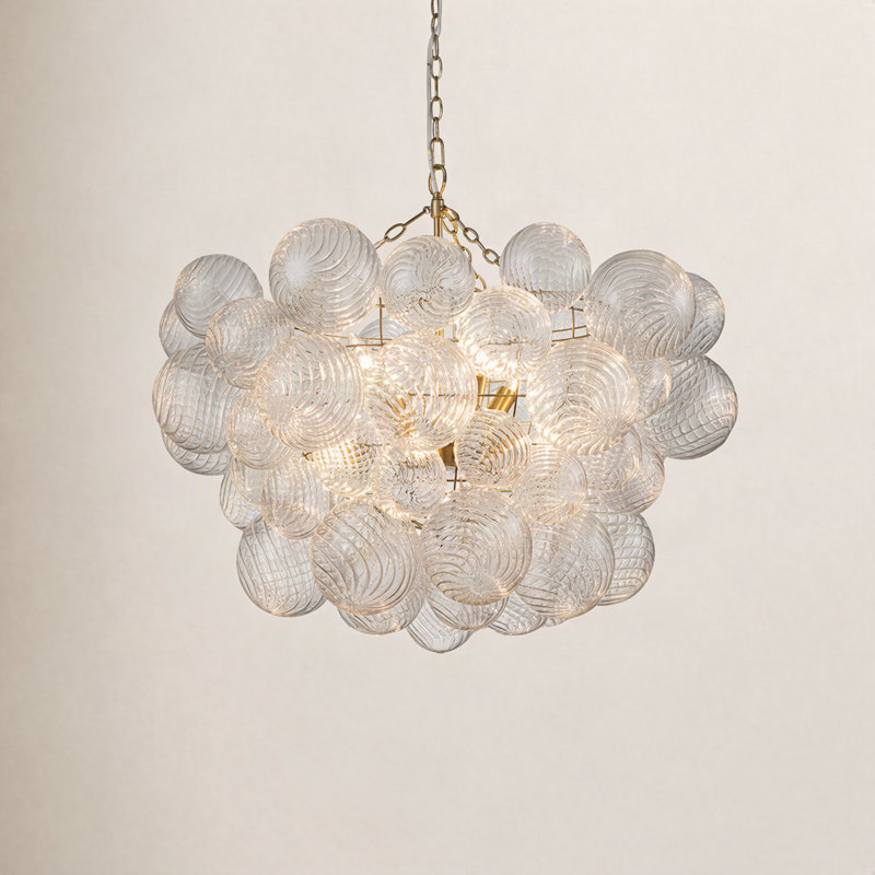 Hattie 8 - Light Unique/Statement Tiered Chandelier, Brass