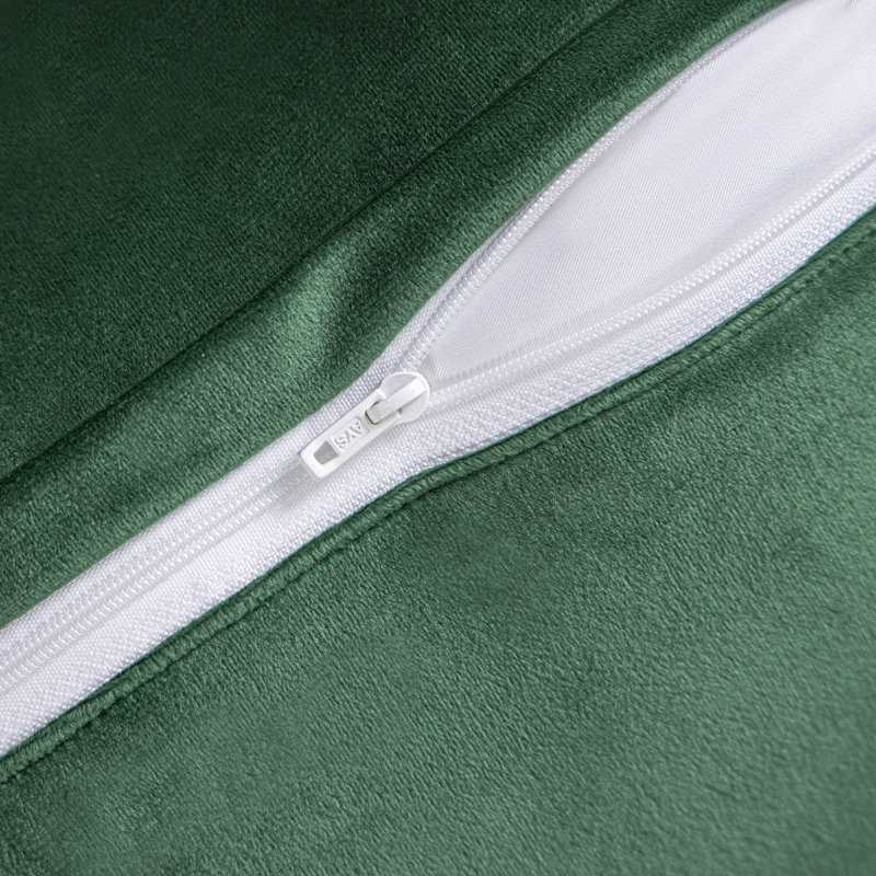 Coussins en velours matelassé, coussin décoratif texturé tressé, Carré H 18 po x l 18 po, Vert foncé