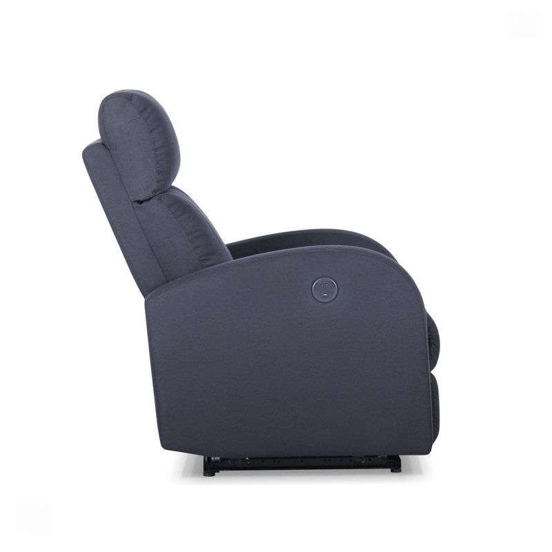Fauteuil inclinable Embri, Tissu noir