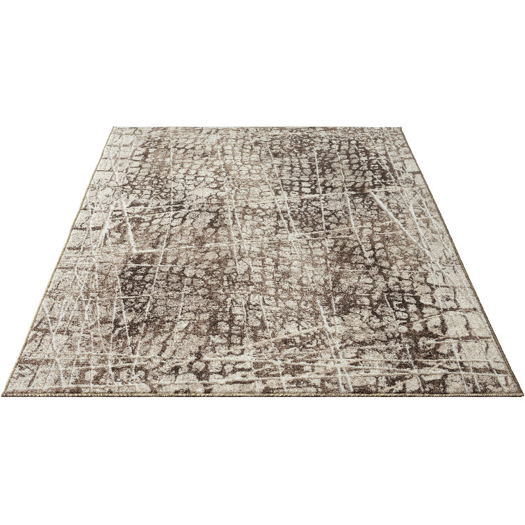 Afira Animal Print Machine -made Area Rug