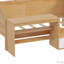 Lit de jour en bois avec bureau-486683257