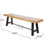 Mobilier d'extérieur en bois - Patio en métal