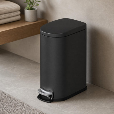 Poubelle de salle de bain 1,6 gallon avec seau intérieur amovible