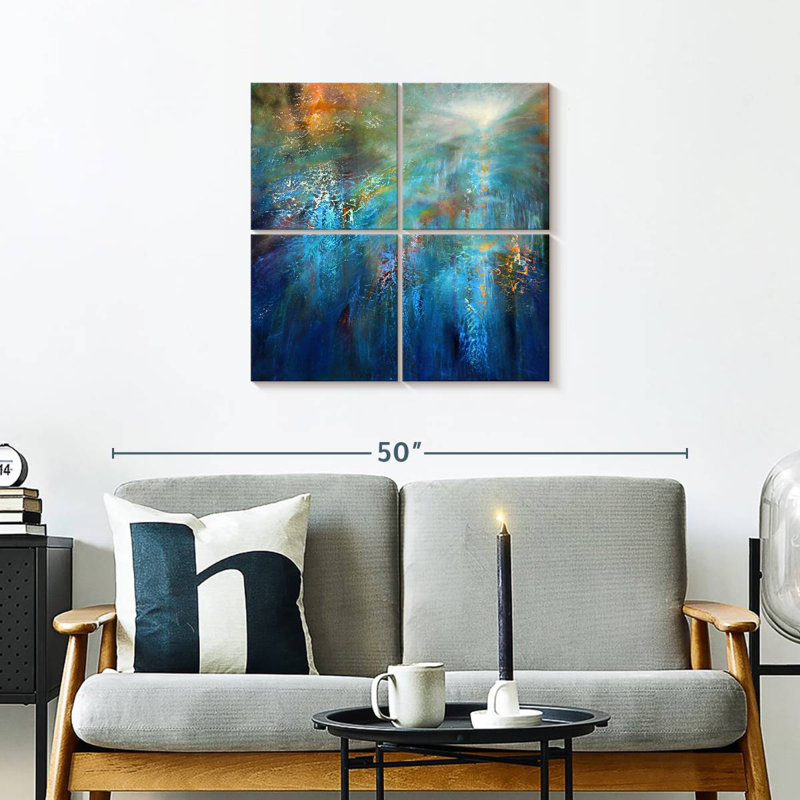 Another Blue Morning, 26" H x 26" W