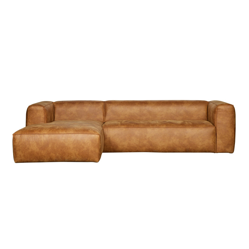 Bean 8 Seater Faux Leather Corner Sectional