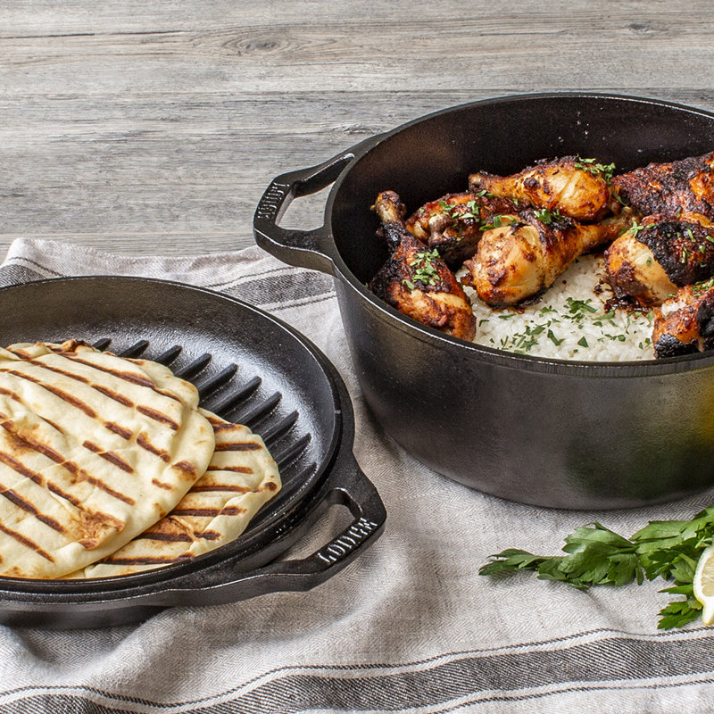 Lodge 4.7L Cast Iron Round Dutch Oven